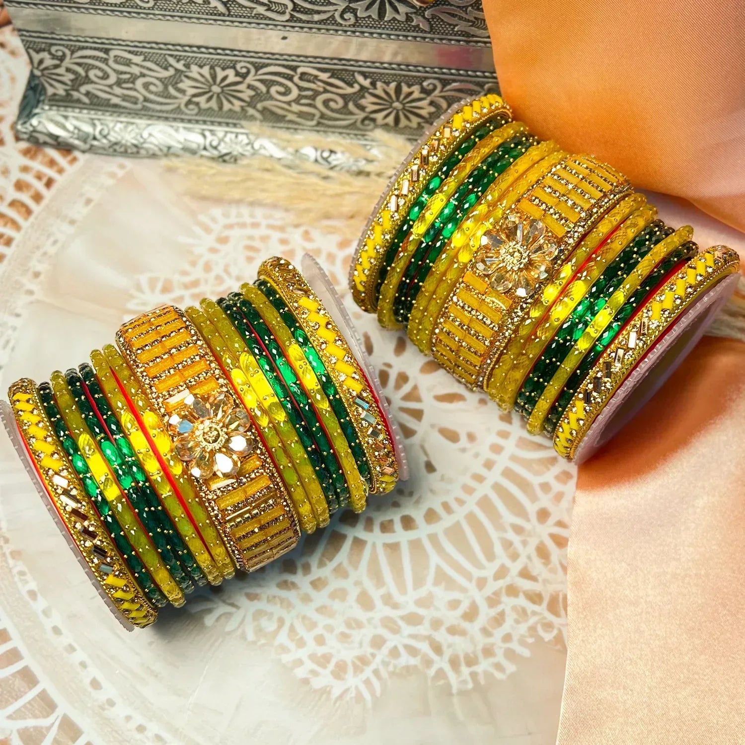 Glass Bangles Combo Pack