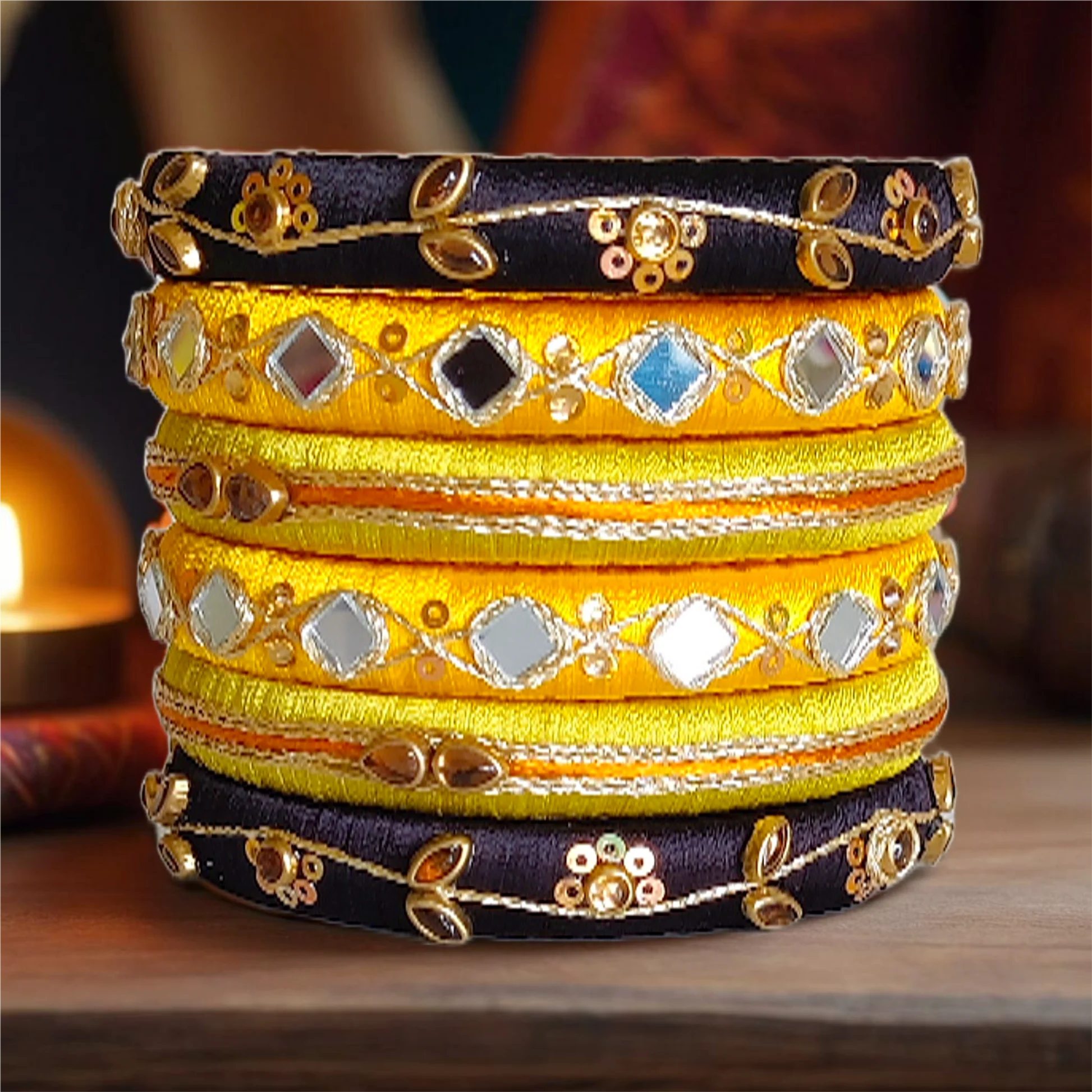 Multi-Color Fashion Bangles Set