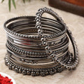 Oxidized Silver Bangles